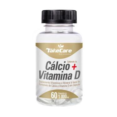 Imagem de Cálcio + Vitamina D - Take Care - 60 Cápsulas De 1000Mg