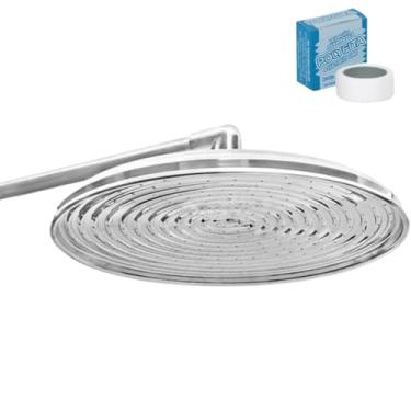 Imagem de Ducha Cascata Chuveiro Piscina Chuveirão Alumínio 10 Pol