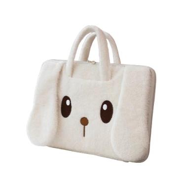 Imagem de Bolsa de laptop 15,6 POLEGADAS Bolsas para notebook para mulheres Mala de viagem Bolsa de ombro (15.6inch) Handbag Feminino (Branco)