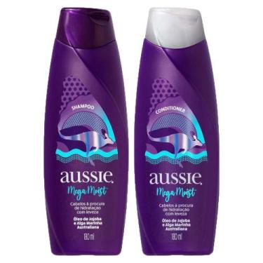 Imagem de Kit Aussie Mega Moist Super Hidratação 180ml: Shampoo + Condicionador
