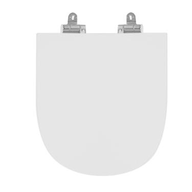 Imagem de Assento Sanitário Poliéster para Louça Link/carrara/belle Époque deca Slow Close Cromado Cinza Real