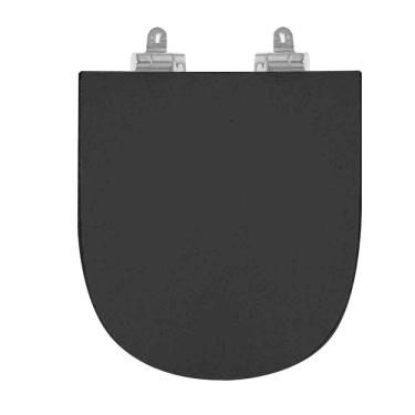 Imagem de Assento Sanitário Poliéster para Louça Link/carrara/belle Époque deca Slow Close Cromado Ébano