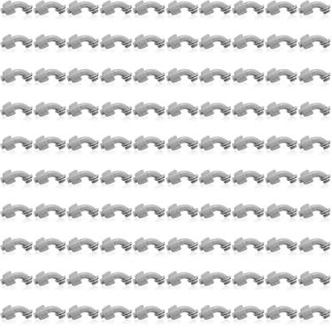 Imagem de Conector de conduíte elétrico flexível não metálico para conector de conduíte elétrico de 90 graus para conduíte elétrico de PVC de 90 graus para casa cozinha banheiro tubo suprimentos de ferramentas (100 peças, 1/2 polegada)