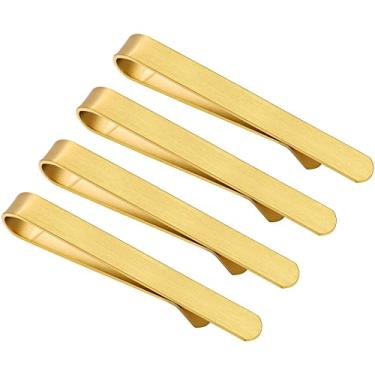 Imagem de Clipes de gravata de 5,5 cm para homens em caixa de presente, conjunto de clipes de gravata para homens, gravata regular ou gravata tradicional, presente de aniversário de aniversário, Natal, Dia dos Namorados, 2.2 Inch, Metal, Sem pedras preciosas