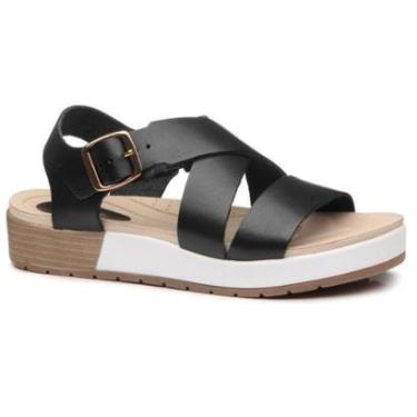 Imagem de SANDÁLIA PEGADA FEMININA EM COURO SALTO PLATAFORMA-Feminino