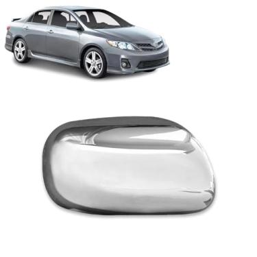 Imagem de Aplique Cromado para Capa Retrovisor Toyota Corolla 2009 2010 2011 2012 2013 2014 Etios 2012 2013 Sem Pisca - LD