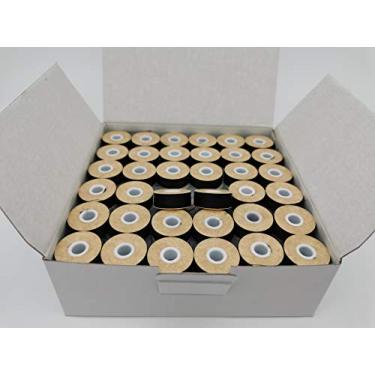 Imagem de Bobina pré-enrolada, quadro de cartão, tamanho G, cor preta, 144 peças por caixa, 75D/2 poliéster, dublelin, adequado para babylock, Barudan, Bernina, irmão, Consew, Doublelin, Juki, Mitsubishi, Singer, Tajima e mais