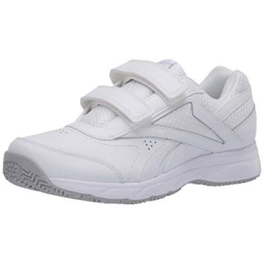 Imagem de Reebok Tênis de caminhada feminino Work N Cushion 4.0, Branco/cinza frio/branco, 41