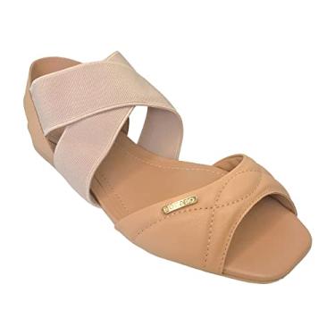 Imagem de Sandália Rasteira Fem Bottero Couro Burnish Nude 342502/7 Tamanho:38;Cor:Nude