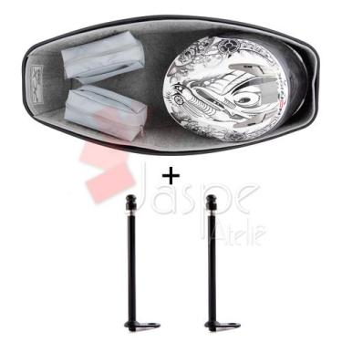 Imagem de Forração Pcx 150 Forro Premium Baú 19 20 Cinza + 2 Antena - Jaspe Atel