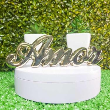 Imagem de Objeto Decorativo Mini Enfeite Mesa Cabeceira Palavra Decoração Casa S