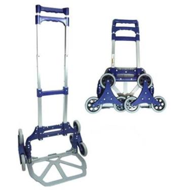 Imagem de Carrinho De Mao Dobravel Em Aluminio Sobe Escada 80 Kg - Braslu