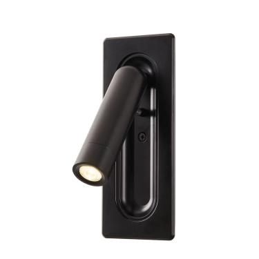 Imagem de Luminária de Leitura de Embutir Preto Led 3000K 3W DS8332 Delis