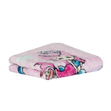 Imagem de Cobertor Raschel para Berço 500gr/m² 80x110cm Sereia Realce Premium - 