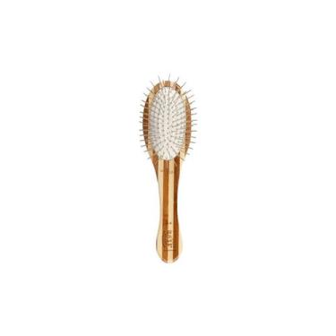 Imagem de Escova Bass Oval de Bambu com Pinos - Listrada - P