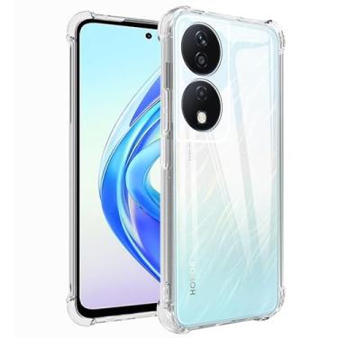 Imagem de Yerebel Capa para Honor Play 50 Plus 5G/Honor Play 8T 5G/Honor X7b 4G/5G/Honor 90 Smart 5G Cute Case, Capa de telefone de borracha macia TPU transparente flexível para Honor X7B Crystal Clear