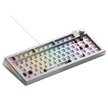 Imagem de Glorious Gaming – Kit de teclado personalizado GMMK 3 PRO Barebones com botão, corpo de alumínio modular personalizado e sistema de junta, teclado hot swap 75%, espuma de amortecimento de som, placa