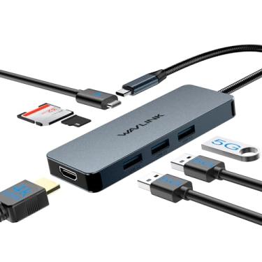 Imagem de WAVLINK Estação de ancoragem USB C, cinza
