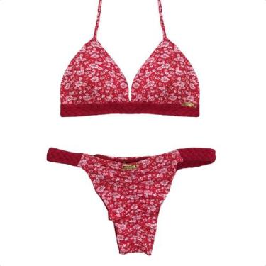 Imagem de Biquini Cortininha Trança Levanta Bumbum Bojo Moda Praia Top Feminino 