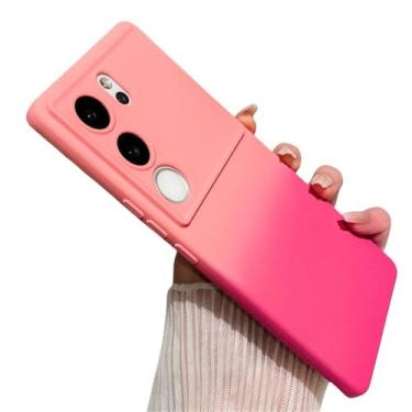Imagem de Capa de celular de luxo com janela grande e gradiente para Samsung Galaxy S22 S23 Ultra Plus S21 S20 FE Capa protetora de silicone à prova de choque, A4, para S20 FE