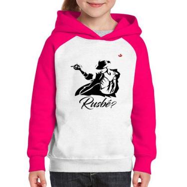 Imagem de Moletom Infantil Rusbé - Foca na Moda, Branco, Rosa, 2