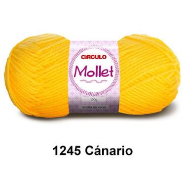 Imagem de Lã Fio Mollet Círculo 100g 200m Novelo - Tricô e Crochê 1/2, 1245 - Ca