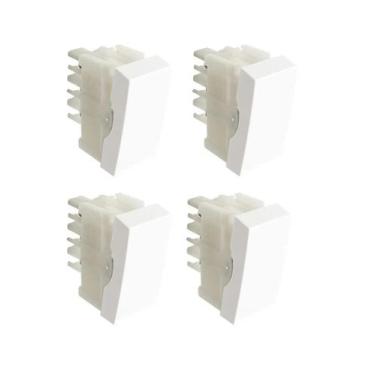 Imagem de Kit 4 Modulo Interruptor Simples Branco Alumbra Inova Pro