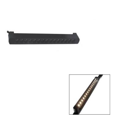 Imagem de Luminária Pontual Linear 30w 3000k Para Trilho Preto - Delis