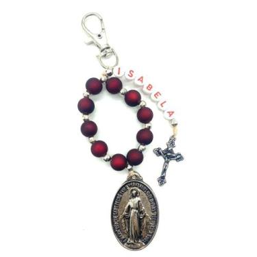 Imagem de Chaveiro Personalizado Com 1 Nome - Cor Vermelho - Ateliê Católico Arc