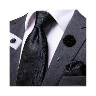 Imagem de Gravata de Seda Azul Clara para Casamento - 8,5cm - Hi-tie, N, 1494, X