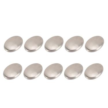 Imagem de Removedor de Odor de Mão, Sabonete de Aço Inoxidável, Lavagem à Mão, Aparelho de Cozinha, Barra de Sabão de Metal para Remover Peixe, Alho, Cebola, Cheiro (10 unidades)