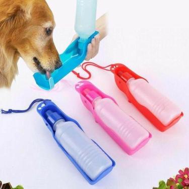 Imagem de 2 Bebedouros Portáteis para Cães e Gatos   250ml com Suporte para Garr