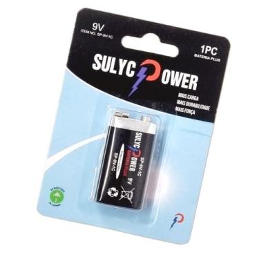 Imagem de Bateria 9v Plus Pilha Comum Caixa Com 10 Peças - SULYC POWER