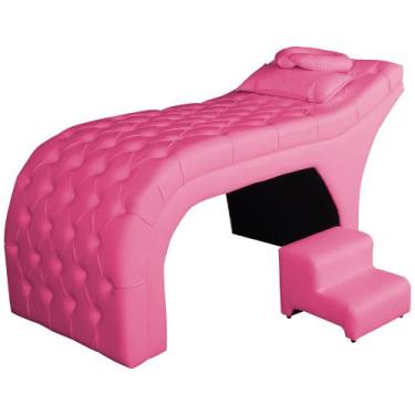 Imagem de Maca Estofada Estética Capitonê 70 cm material sintético Pink - FM - F
