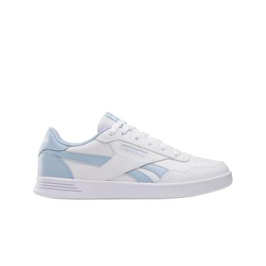 Imagem de Reebok Tênis feminino Court Advance, Calçado branco/azul Y2K/azul melhorado, 40