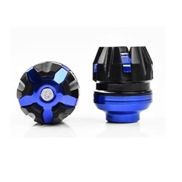 Imagem de Pacote com 2 controles deslizantes com estrutura de garfo dianteiro, copo antiqueda, proteção da roda dianteira da motocicleta para a maioria das motocicletas, motocicletas, scooters de ciclomotor