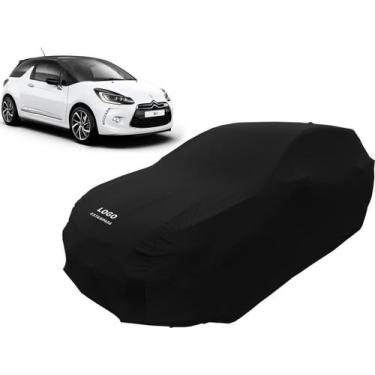 Imagem de Capa De Tecido Para Carro Citroen Ds3 1.6 Turbo 16v - Mz, Preta