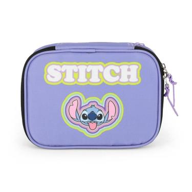 Imagem de Estojo Box Escolar Stitch Meninas Juvenil 36 Elásticos