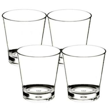 Imagem de Copo Dose Shot Acrílico Resistente 75ml Cristal - 05 unid - PB Festas