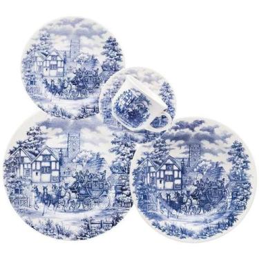 Imagem de Aparelho de jantar 20 pecas dona cena inglesa - BIONA