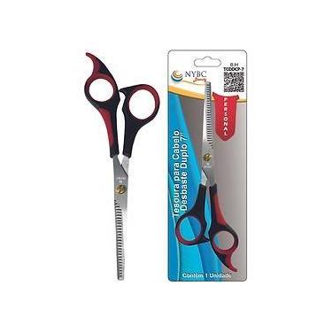 Imagem de Tesoura Desbaste Profissional NYBC Beauty 7" Aço Inox Cabo Ergonômico 