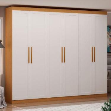 Imagem de Guarda Roupa 255cm c/ 6 Portas Provençal 3 Gavetas 100% MDF - GenialFl