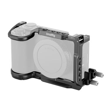 Imagem de SmallRig Kit de gaiola ZV-E10 II para Sony Alpha ZV-E10 II com grampo de cabo para HDMI, placa de liberação rápida integrada para Arca, Cold Shoe e 16 furos rosqueados de 3/20.3 cm, acesso total, para