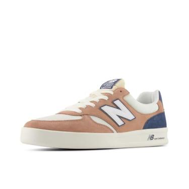 Imagem de New Balance Tênis masculino Ct300 V3, Deslizamento de terra/branco/índigo vintage, 8 Wide