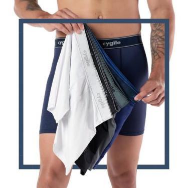 Imagem de Kit 5 Cuecas boxer Longleg Anti Assadura Esporte Respiravel Comforto -