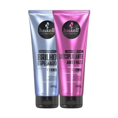 Imagem de Kit Supermáscaras Haskell Brilho Espelhado e Disciplinante Antifrizz 2