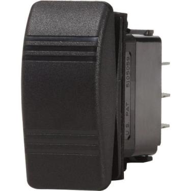 Imagem de Interruptor On Off Botão 12V-24V Marinizado Preto Simples - Abrolhos N