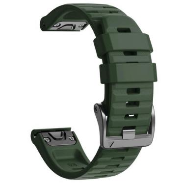 Imagem de Pulseiras de relógio NotoCity compatíveis com Fenix 6 22mm Army Green