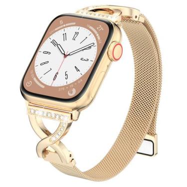 Imagem de Pulseira de relógio BRG Thin Mesh Loop em aço inoxidável 40 mm 41 mm