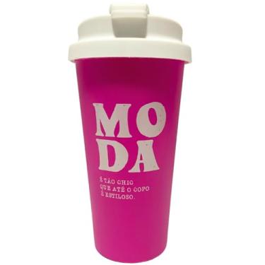 Imagem de Copo Café para Viagem Style 500ml Com Tampa Anti Vazamento (Moda)